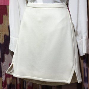 J. CREW Cream Mini A-Line Skirt